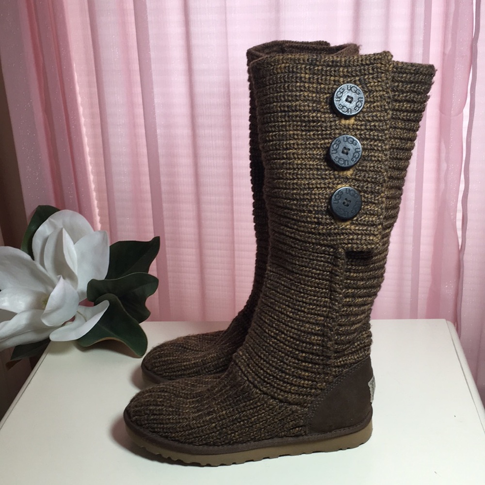 UGG classic Cardy Tall knit boots size 7